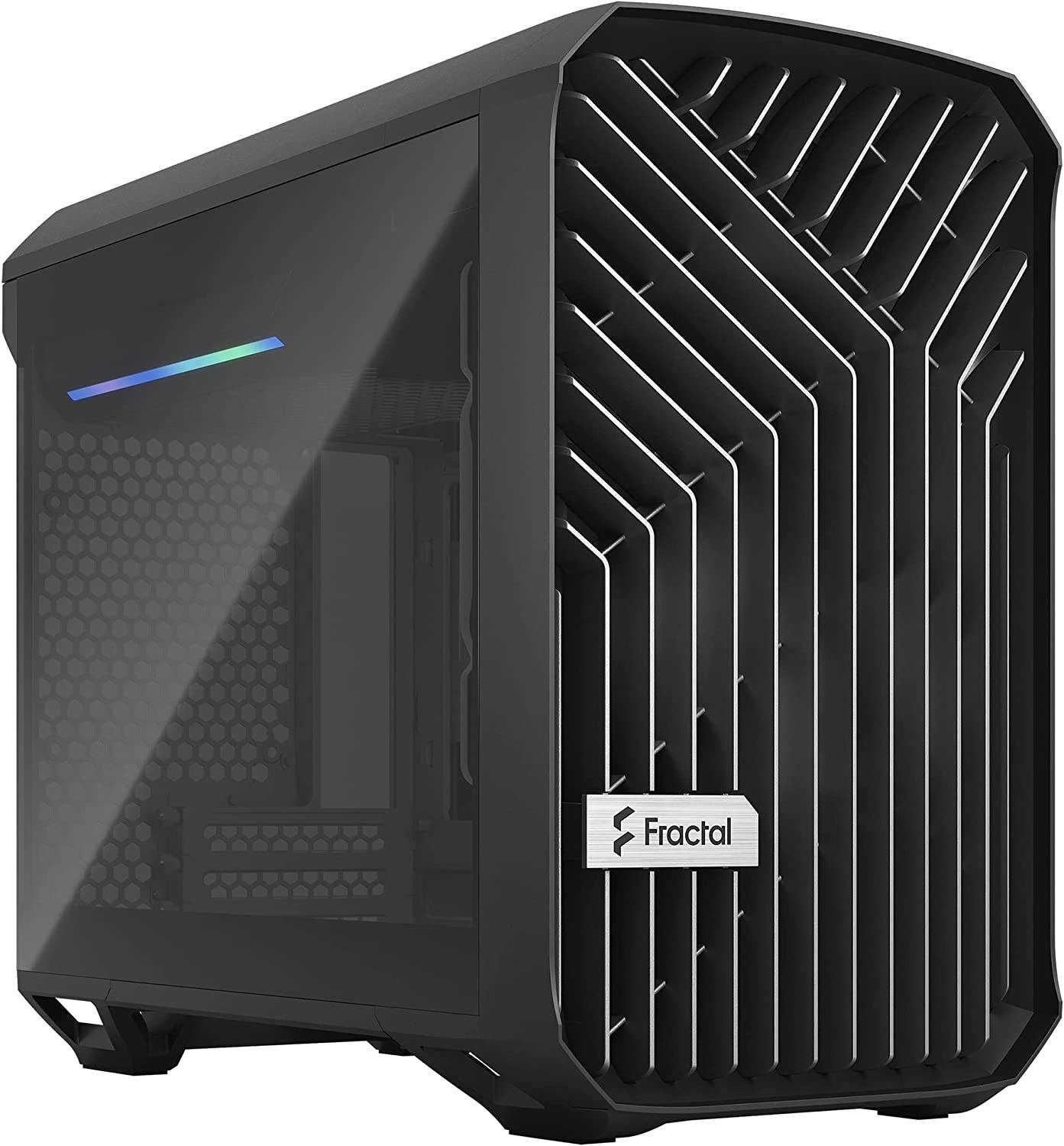 01cba364bd024d5b9f808016e0f1abd5-hi.jpg Fractal Design Torrent Nano Windowed Mini-ITX Case, 3 Expansion Slots, 3.5"/2.5" Drive Mounts, Tempered Glass Side Panel, 180mm Fan Size, Up To 280mm Radiator Support, Black Dark TG | FD-C-TOR1N-01 - Image 1