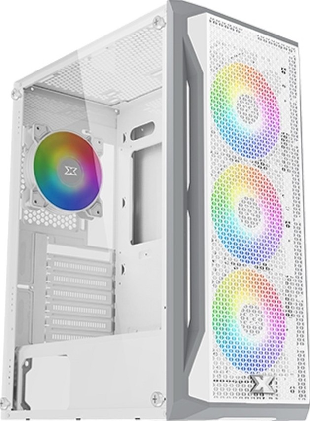 20bbc3a5867a43d252326fd91e17cfa5-hi.jpg Xigmatek Gaming X Arctic RGB ATX Gaming Case, 4Pcs X20A Arctic Fan, LED Switch ARGB Fan PCB, Liquid Cooling Radiator up to 360mm, White Chassis | EN46737 - Image 1