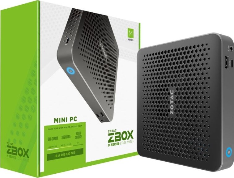 Zotac ZBOX edge MI623 Intel Core i3-10110U 2.1Ghz Processor Desktop Computer, No Memory Up to 64GB, No HDD, Intel UHD Graphics, No OS (Barebone) | ZBOX-MI623-BE
