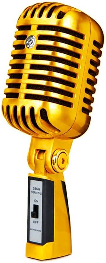 【希少】SHURE 55SH Series Ⅱ GOLD 70周年限定＋おまけ Shure 55SH SERIES II Gold Plated Iconic Unidyne Cardioid Dynamic