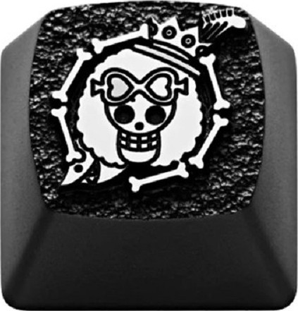 ZomoPlus Brook Customized Keycap, Cherry MX Switches And Clones, One Piece Theme Metal, With CNC Engraving, 1u Size | ZO-PS-BROOK