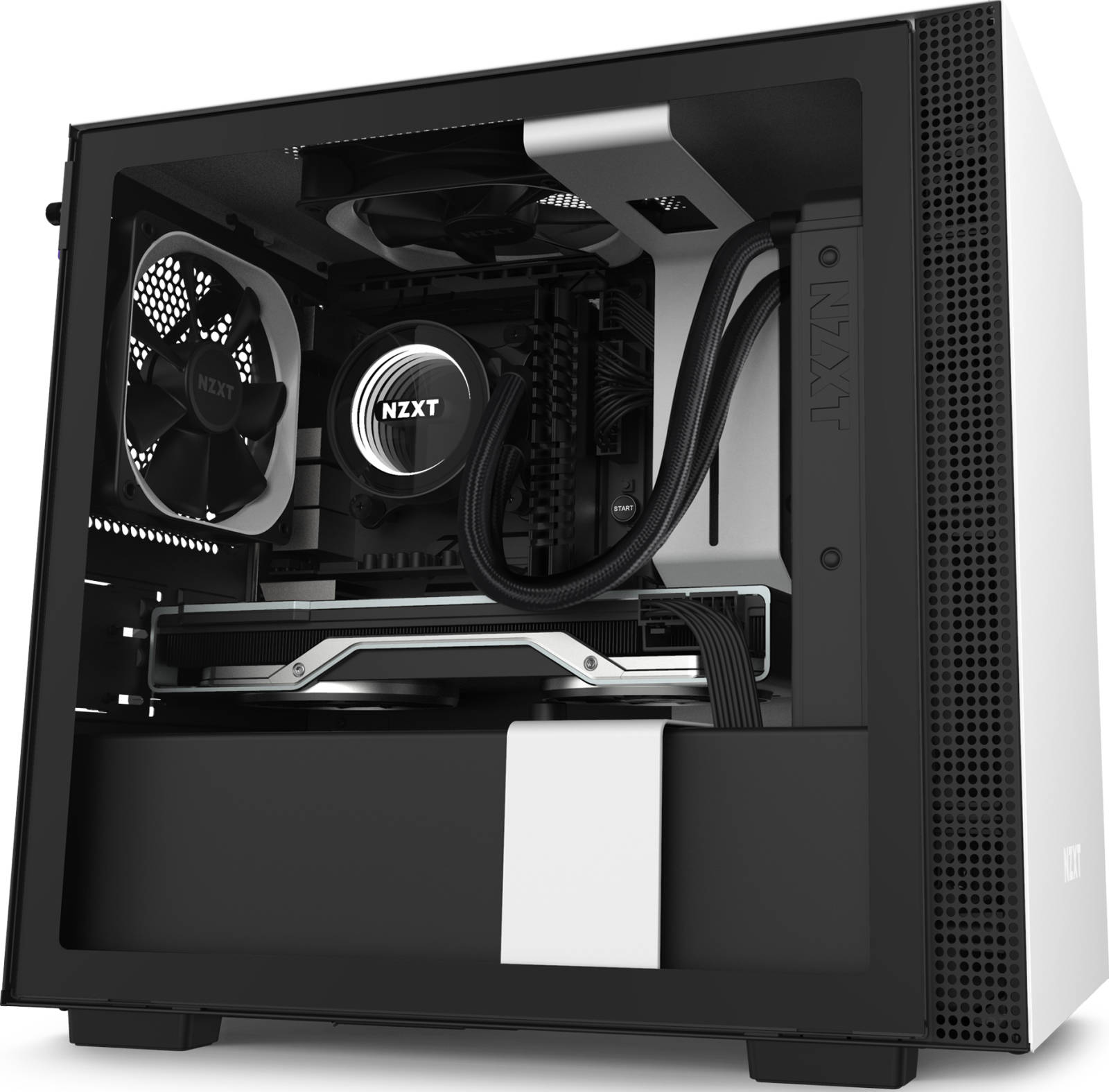 NZXT H210 Mini-ITX PC Gaming Case, Front I/O USB Type-C Port
